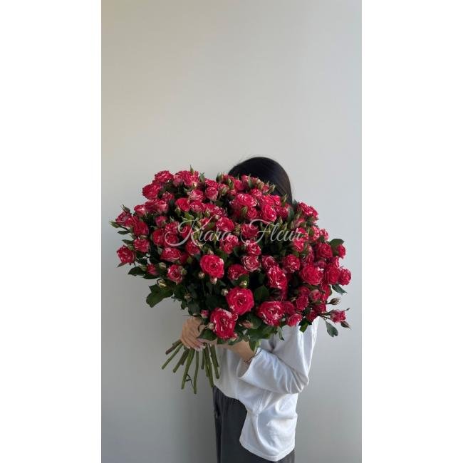 Моно кустовые розы от интернет-магазина «Kiara Fleur»